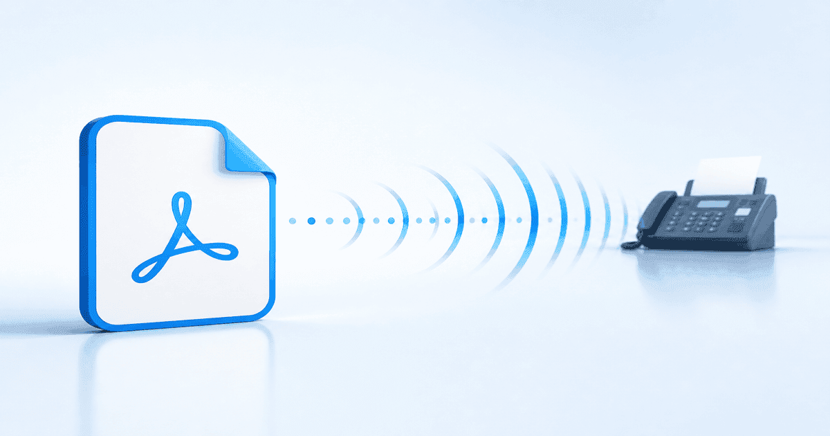 Upload a PDF online to send a fax without a machine